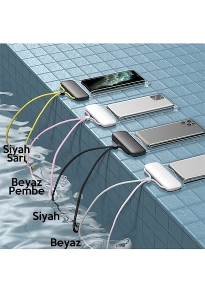 Baseus Waterproof Case 7.2 Inç Su Geçirmez Universal Telefon Kılıfı Siyah