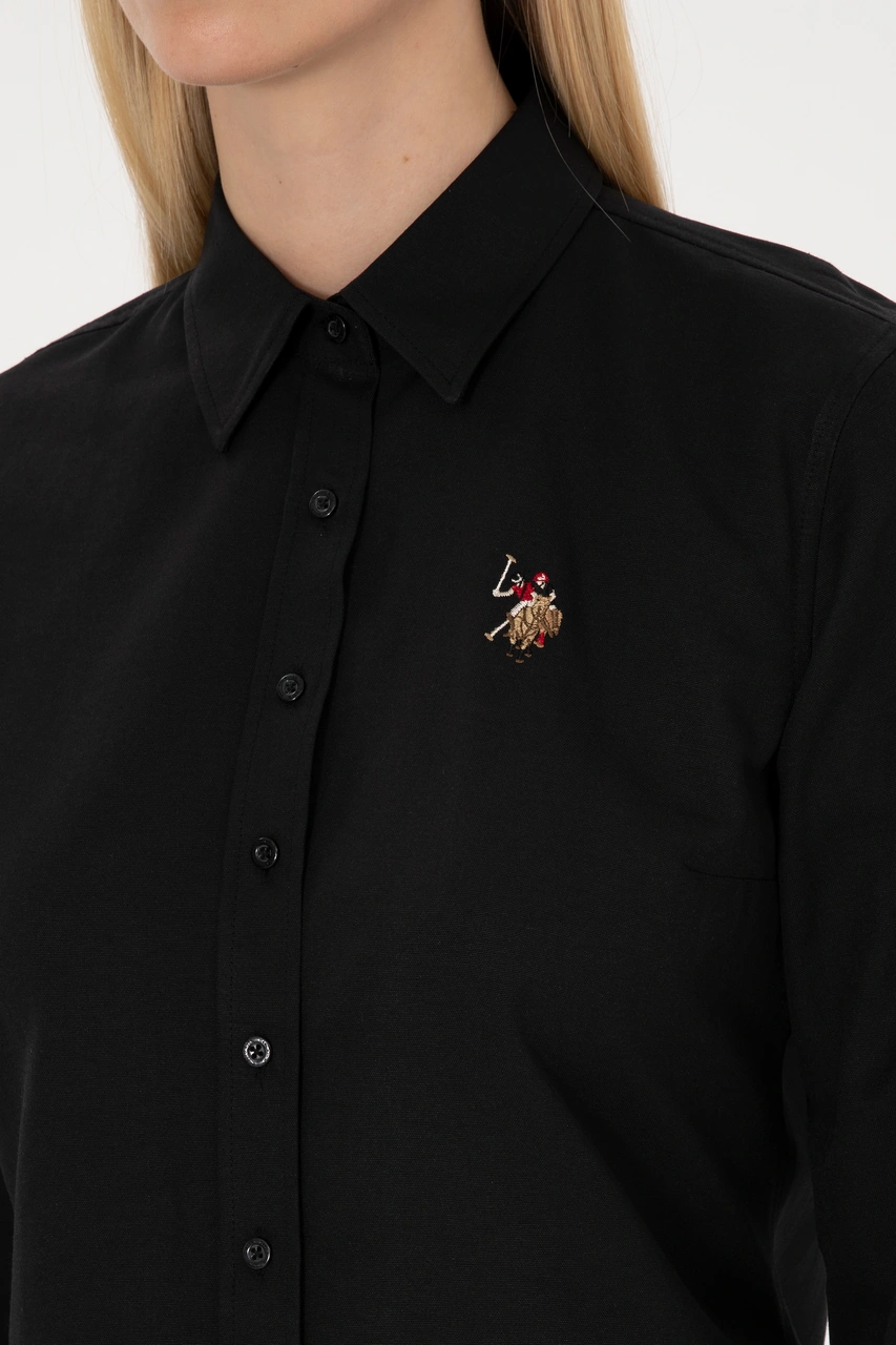 U.s. Polo Assn. Kadın Siyah Gömlek Basic 50308043-vr046 Siyah