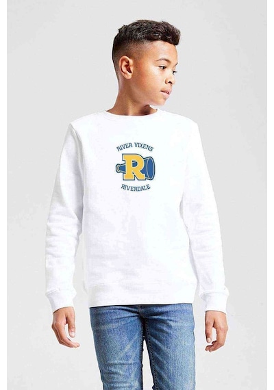 Tshirthane Riverdale Vixens Baskılı Unisex Çocuk Beyaz Sweatshirt