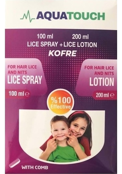 Aqua Touch Bit Spreyi 100 Ml + Losyon 200 ML + Plastik Tarak