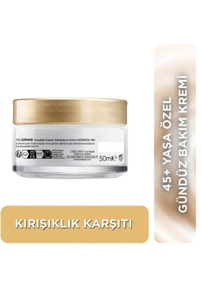 Loreal Yaş Uzmanı 45+ Kırışıklık Karşıtı Sıkılaştırıcı Gündüz Kremi 50 Ml