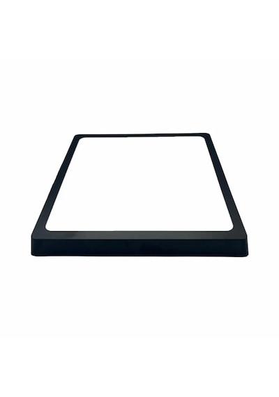 Zmr 24w Sıvaüstü Beyaz Işık Siyah Kasa Kare Panel Led Armatür Siyah Beyaz Işık