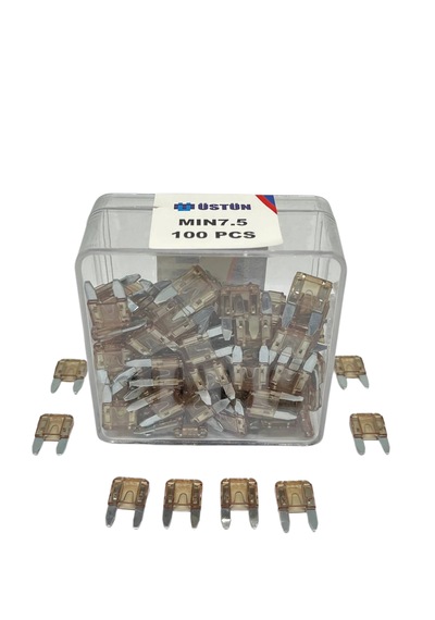 Mini Bıçak Sigorta 7.5 Amper 100 Adet Mini Boy Oto Sigorta 7.5a