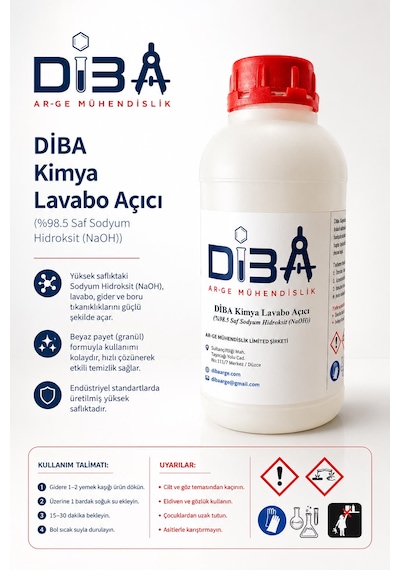 Diba Kimya Lavabo Açıcı 500 Gr
