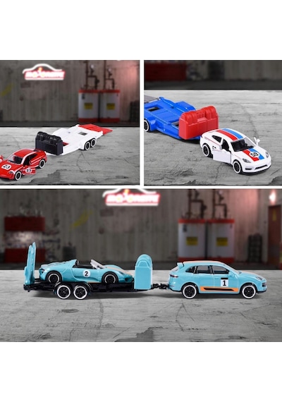 Majorette Porsche Motorsport Race Trailer Porsche Panamera Turbo + 935 K3