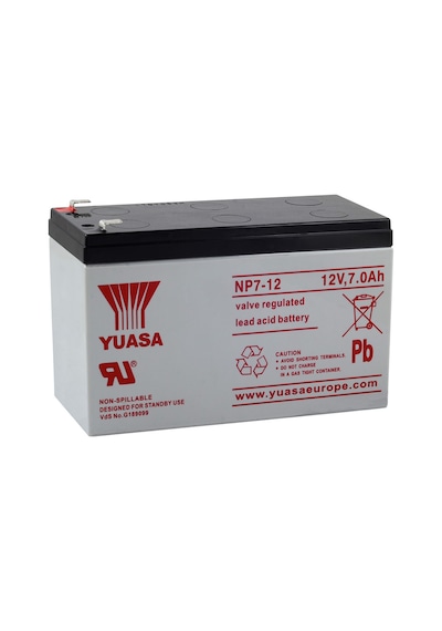 Yuasa Np7-12 - 12V 7 Ah F1 İnce Bakımsız Kuru Akü