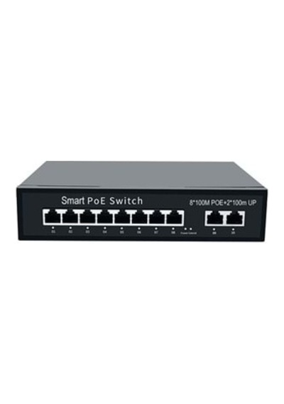ODS-8P2U 8 Port 10/100 Mbps 2 Uplink 10/100 Mbps PoE Switch