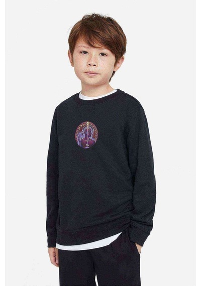 Tshirthane Tool Baskılı Unisex Çocuk Siyah Sweatshirt Siyah
