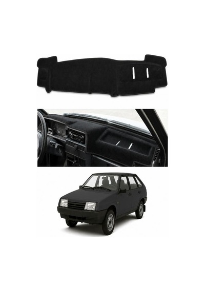 Lada - Samara Enjeksiyonlu 1995-2004 Uyumlu Torpido Koruma Kılıfı - Siyah Şeritli