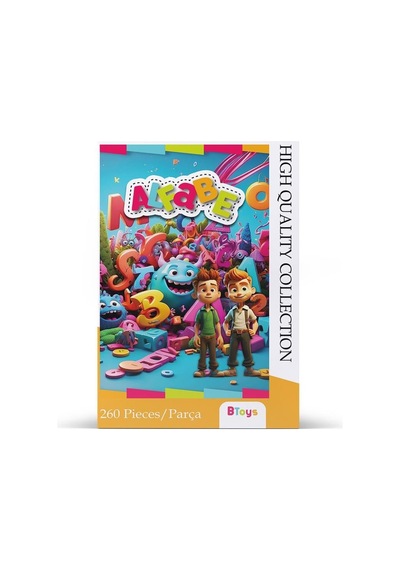 Btoys 260 Parça Puzzle Alfabe 9072