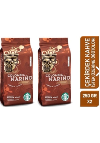 Starbucks Colombia Narino Çekirdek Kahve 2 x 250 G