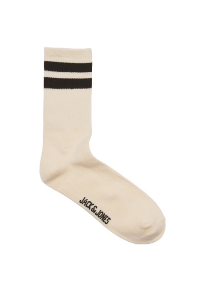 Jack & Jones Erkek Jactravıs Marka Logolu 3'lü Çorap 12260082 Krem