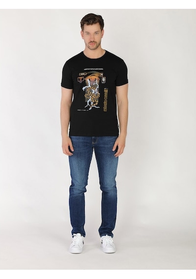 Roberto Cavalli Erkek Tshirt /M.Rob.0421.14022 Siyah
