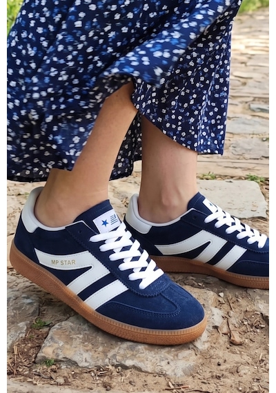 In Step Street-line Classic Lacaviret Süet-deri Unısex Spor Ayakkabı Lacivert