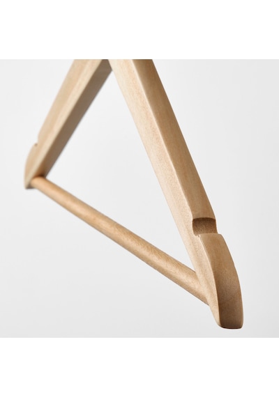 Ikea Bumerang Ahşap Elbise Askısı 8'li 43 X 1.4 Cm Natürel