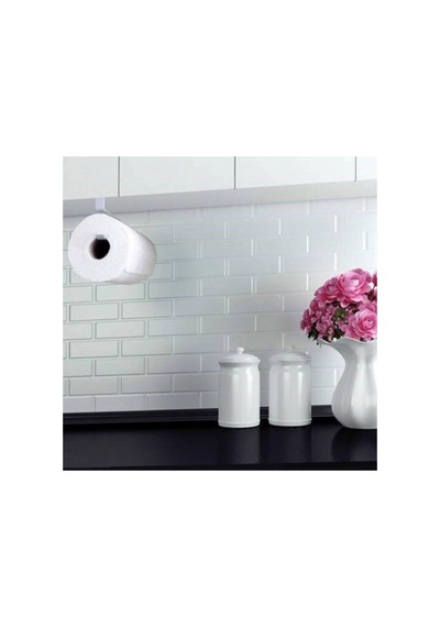 Metal 2 Cm Kalınlık Raf Altı Kağıt Havlu Fincan Askılığı Beyaz - 915785942 Beyaz