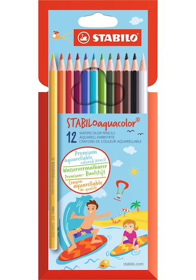 Stabilo Aquacolor Suluboya Kalemi 12 Renk N 1612-6