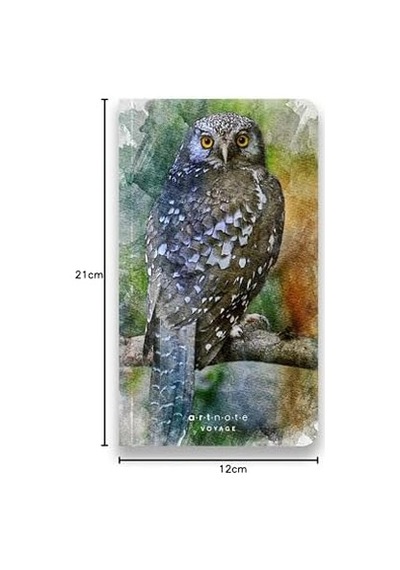 Art Note Voyage, Çizgisiz Seyahat Not Defteri, Karton Kapak, 12x21 Cm Dikey, 128 Sayfa