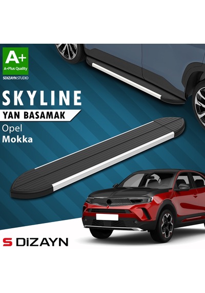 S-dizayn Opel Mokka 2 Skyline Aluminyum Yan Basamak 173 Cm 2020 Üzeri A+ Kalite