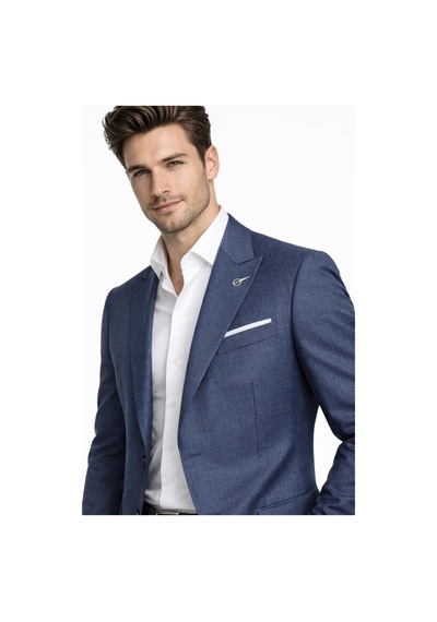 Suitmen Erkek Silim Fit Yelekli Çift Yırtmaçlı Takım Elbise Bgl-st05327 İndigo