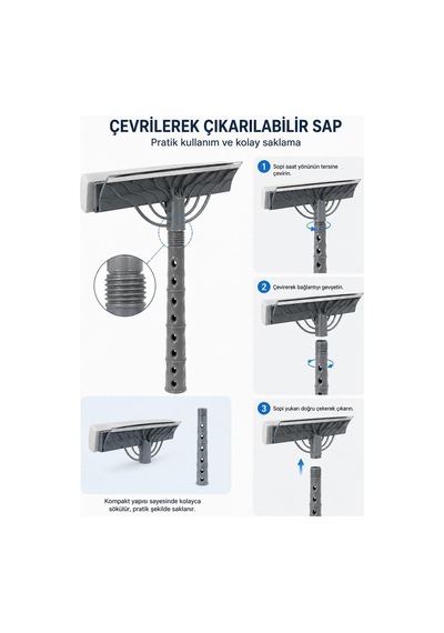 Çift Taraflı Süngerli Cam Sil Aparatı 22 Cm Çekçekli Temizlik Aleti Ergonomik Saplı Pencere Duşakabin Ayna Araç Camı Fayans Mermer Parlak Yüzeyler İçin İz Bırakmayan Pratik Silme Ekipmanı Çok Renkli Çift Taraflı Süngerli Cam Sil Aparatı 22 Cm Çekçekli Temizlik Aleti Ergonomik Saplı Pencere Duşakabin Ayna Araç Camı Fayans Mermer Parlak Yüzeyler İçin İz Bırakmayan Pratik Silme Ekipmanı Çok Renkli