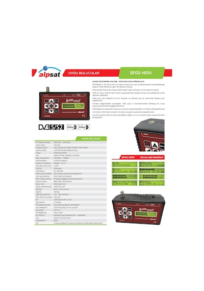Satfinder 2 Hd Usb - Dijital Hd Uydu Bulucu