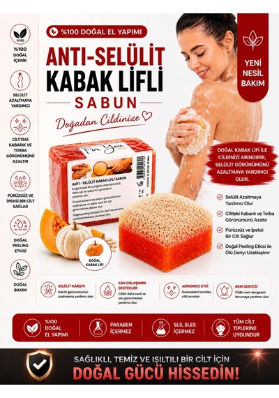 Selülit Karşıtı, Sıkılaştırıcı Etkili, Batık Gidermeye Yardımcı Peeling Etkili Vücut Bakım Sabunu