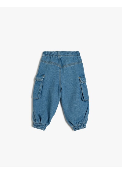 Koton Jogger Kot Pantolon Rahat Kesim Beli Lastikli Kargo Cep Detaylı Pamuklu Orta İndigo 5wmg40003ad İndigo Koton Jogger Kot Pantolon Rahat Kesim Beli Lastikli Kargo Cep Detaylı Pamuklu Orta İndigo 5wmg40003ad İndigo