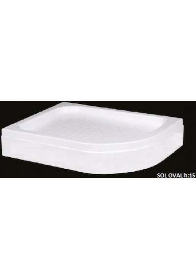 Alika Asimetrik Sağ Sol H15 Panelli Duş Teknesi 90 x 120