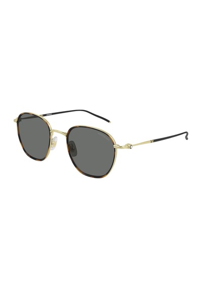 Mb0160s 006 52 22 Montblanc Erkek Güneş Gözlüğü Altın