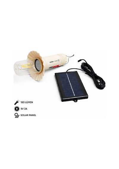 Şarj Edilebilir Kamp Lambası - Wison - Solar Şarjlı Ws-688 Çok Renkli