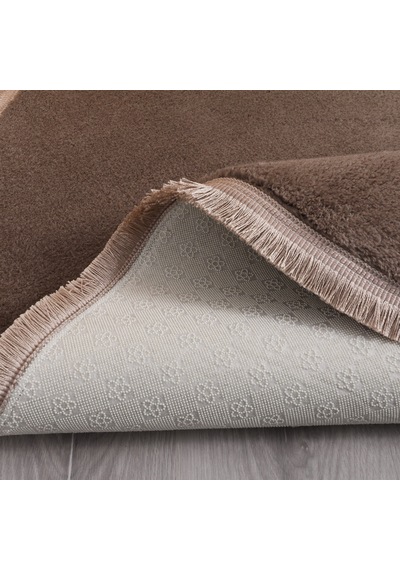 My Evilla Modern Dekoratif Oval Spor Saçaklı Puffy Peluş Halı Yolluk 001