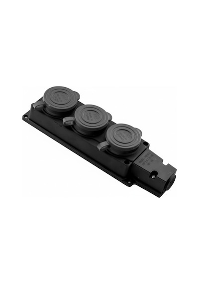 Hv4123 1 16a Monofaze Topraklı 3 Lü Grup Priz Earthed Group Socket 3 Gang 0