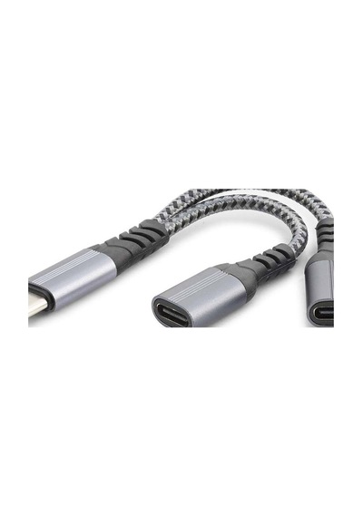 Type-c Şarj Ve Ses Ayırıcı Kablo 100w Gj017 Evimdeyokyok