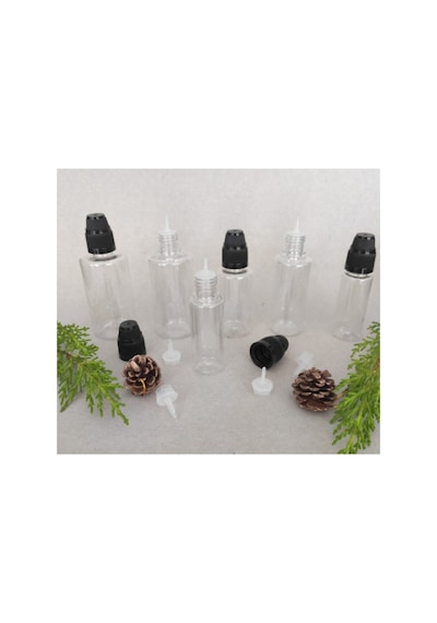 100 Adet 30 Ml Ikili Kapaklı, Damlatma Uçlu, Tıpalı, Kolonya, Dezenfektan, Likit Şişesi, Pet Sigara Diğer
