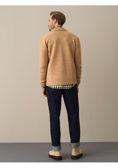 Xint Camel Regular Fit Polo Yaka Hırka 801716