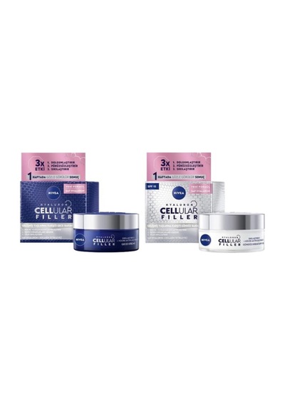 Hyaluron Cellular Fıller Yaşlanma Karşıtı Gündüz Spf 15 50 Ml Ve Gece Kremi 50 Ml