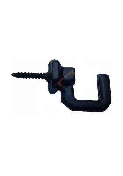 Vidalı Kanca, Askı Büyük - 15x23mm, Siyah - 1 Adet Renkli