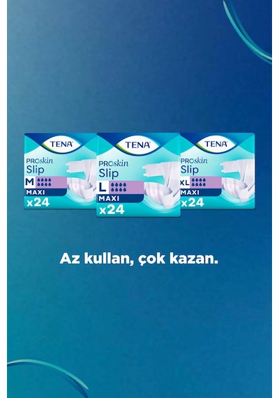 Tena Proskin Slip Maxi Bel Bantlı Yetişkin Bezi L - 192 Adet