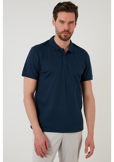 Buratti Regular Fit Pamuklu Düğmeli Erkek Polo Yaka T Shirt 5902326 Indigo