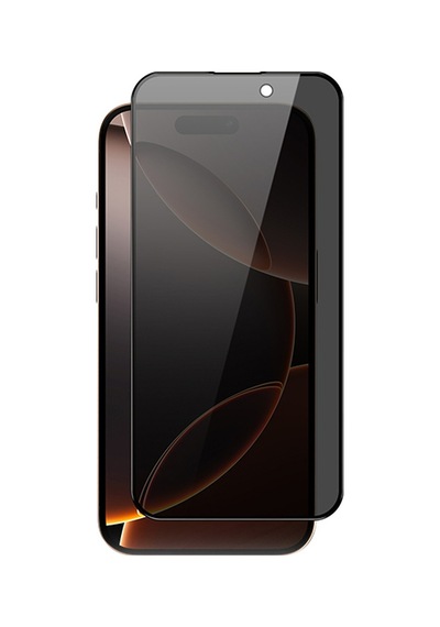 Zore Apple Uyumlu iPhone 16 Pro Max Davin 5d Privacy Cam Ekran Koruyucu