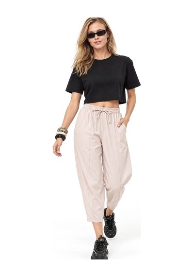 Hiccup Mixray Şalvar Fit Pantolon Taş Doğal 02