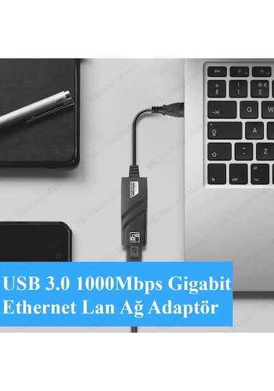 Usb 3.0 1000Mbps Gigabit Ethernet Lan Ağ Adaptör