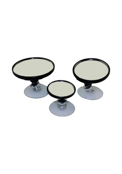 Yuvarlak Araba Iç Dikiz Aynası Vantuzlu - 3'lü Set Çapları 5-7-9 Cm Tüm Araçlara Uygundur