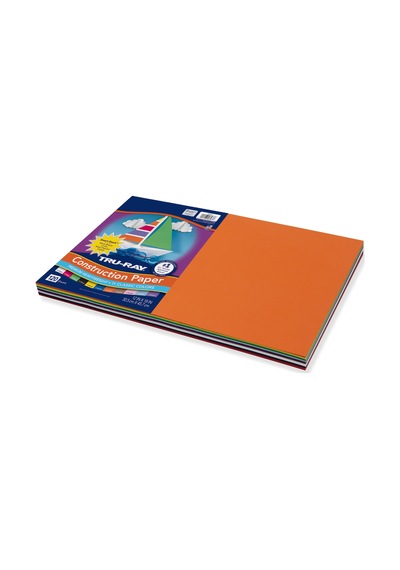 Tru-ray Pacon Çeşitli Renklerde Akıllı İstif Yapı Kağıdı, 30,5 X 18 Cm, 120'li Paket