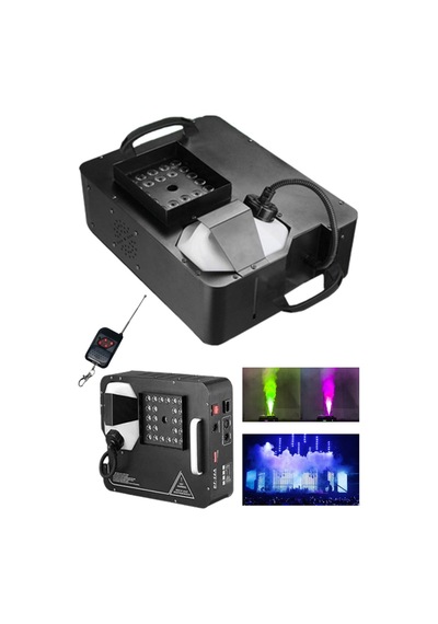 Quenlite Volcano-2500 2500 W LED Işıklı ve Uzaktan Kumandalı DMX Sis Makinesi