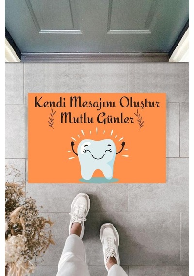 Dijital Baskı Kişiye Özel İç Kapı Dekorasyon Paspas Ps11289