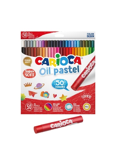 Carioca Yağlı Pastel Boya Seti 50'Li