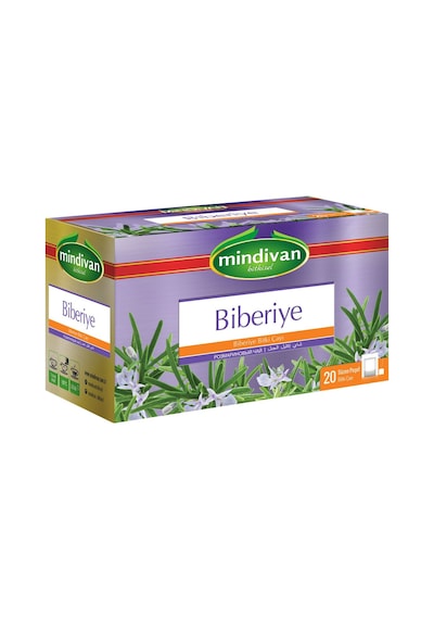 Mindivan Biberiye Bitki Süzen Poşet Çay 20'li