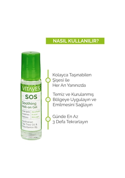 Vitayes Akne Sivilce ve Siyah Nokta Sinek Isırması Sos Doğal Çay Ağacı Serumu 3 x 10 ML
